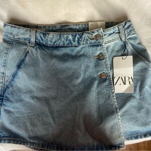 Zara Light Blue Denim Skirt